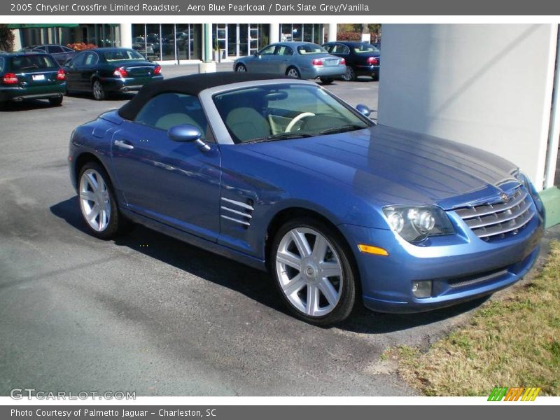 Aero Blue Pearlcoat / Dark Slate Grey/Vanilla 2005 Chrysler Crossfire Limited Roadster