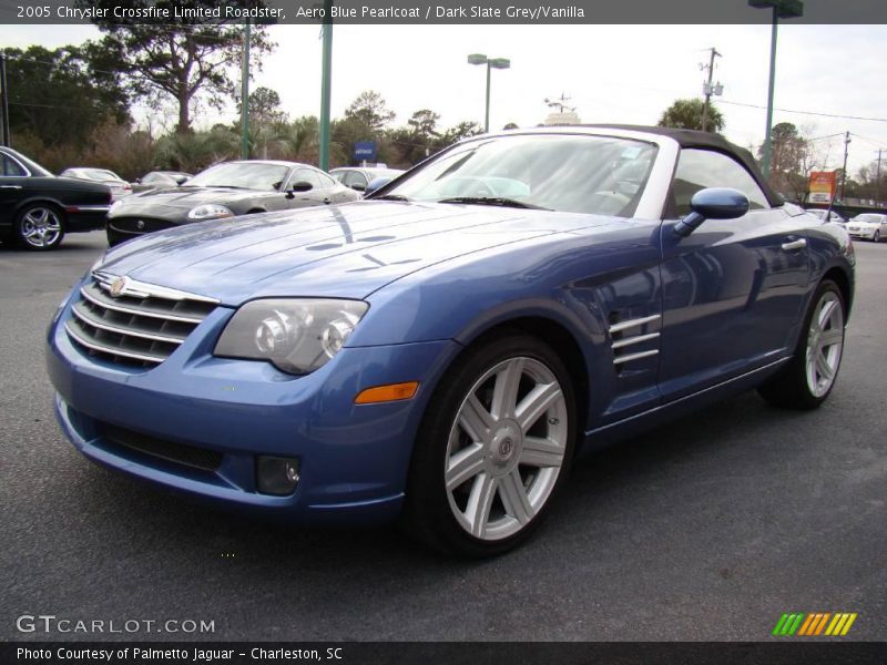 Aero Blue Pearlcoat / Dark Slate Grey/Vanilla 2005 Chrysler Crossfire Limited Roadster