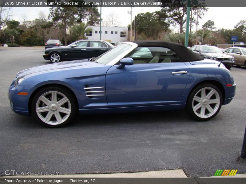 Aero Blue Pearlcoat / Dark Slate Grey/Vanilla 2005 Chrysler Crossfire Limited Roadster