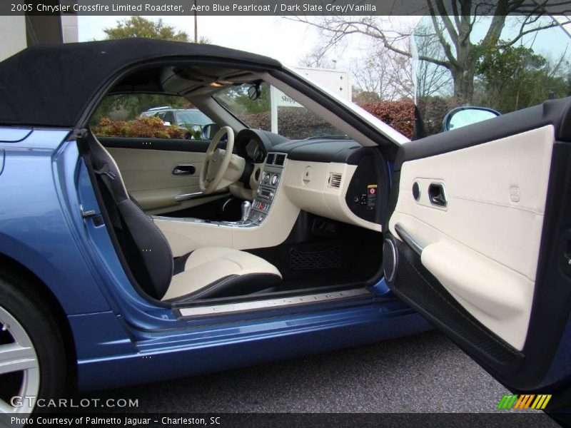 Aero Blue Pearlcoat / Dark Slate Grey/Vanilla 2005 Chrysler Crossfire Limited Roadster