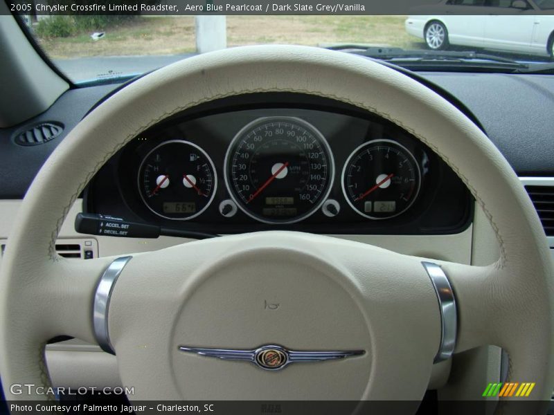 Aero Blue Pearlcoat / Dark Slate Grey/Vanilla 2005 Chrysler Crossfire Limited Roadster