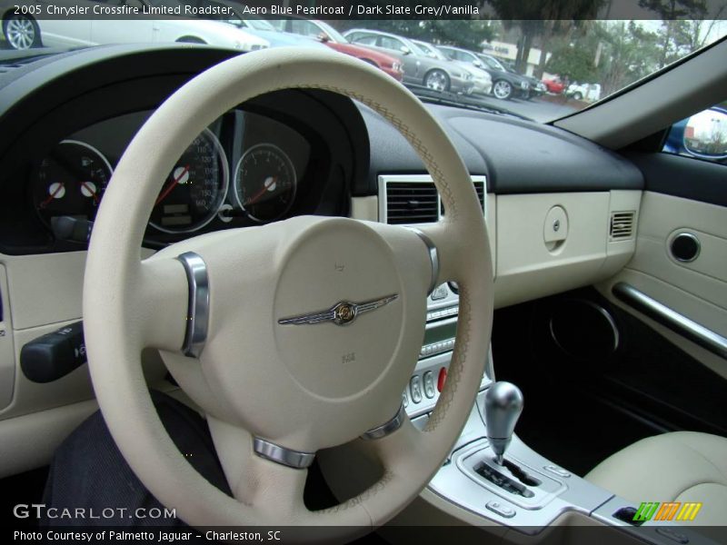 Aero Blue Pearlcoat / Dark Slate Grey/Vanilla 2005 Chrysler Crossfire Limited Roadster