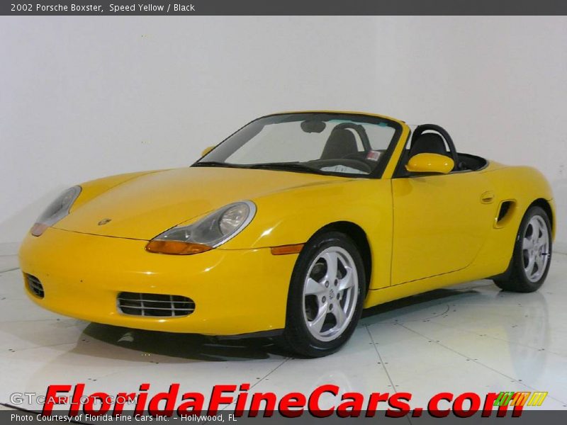 Speed Yellow / Black 2002 Porsche Boxster
