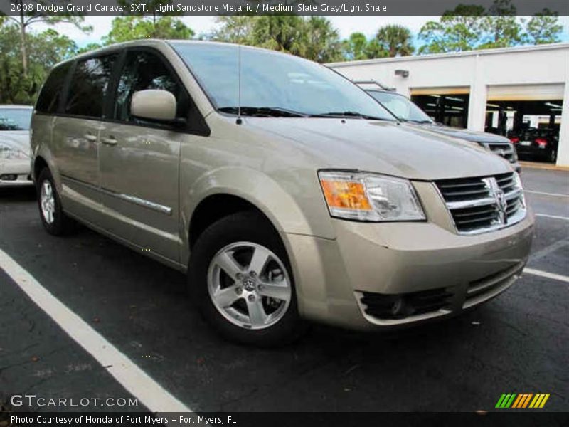Light Sandstone Metallic / Medium Slate Gray/Light Shale 2008 Dodge Grand Caravan SXT