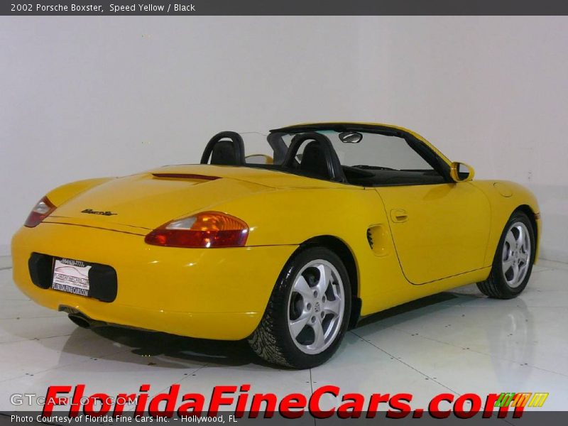 Speed Yellow / Black 2002 Porsche Boxster