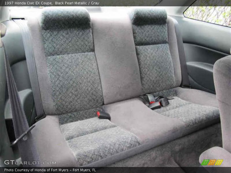 Black Pearl Metallic / Gray 1997 Honda Civic EX Coupe