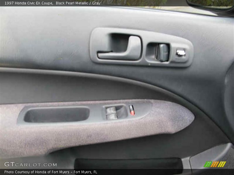 Black Pearl Metallic / Gray 1997 Honda Civic EX Coupe