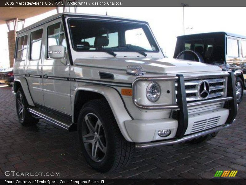 Arctic White / designo Charcoal 2009 Mercedes-Benz G 55 AMG