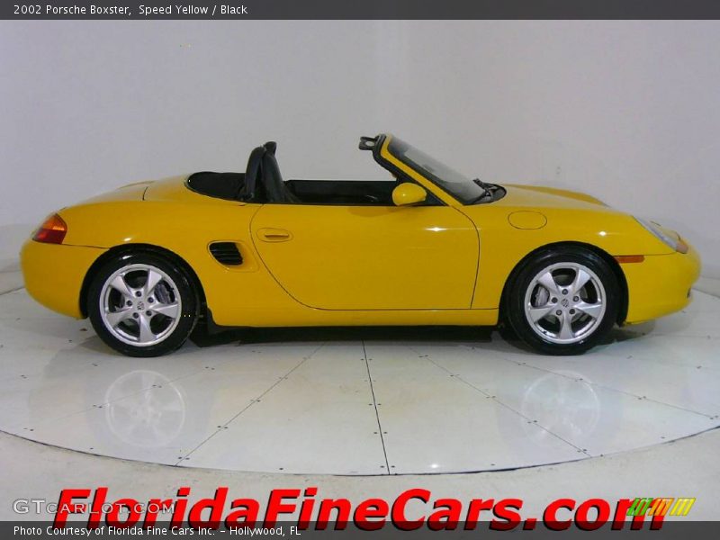 Speed Yellow / Black 2002 Porsche Boxster