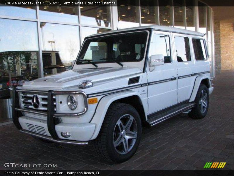 Arctic White / designo Charcoal 2009 Mercedes-Benz G 55 AMG