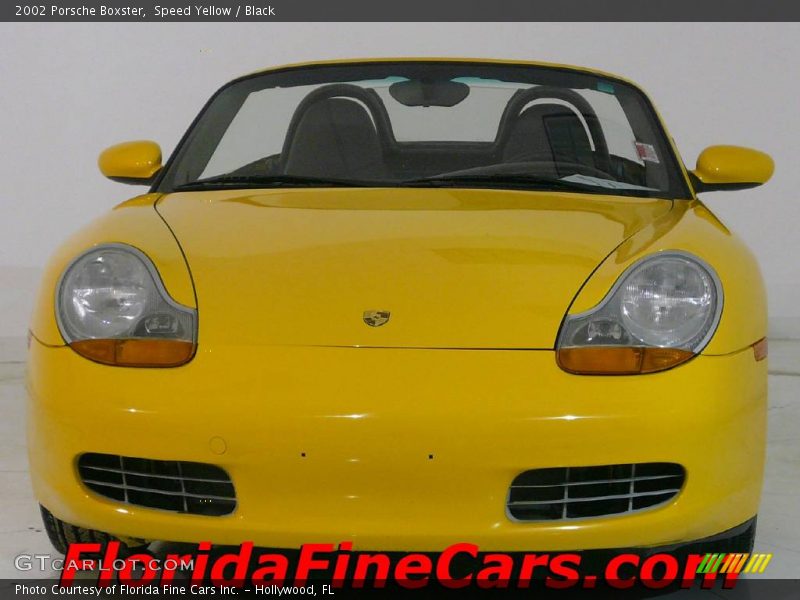 Speed Yellow / Black 2002 Porsche Boxster