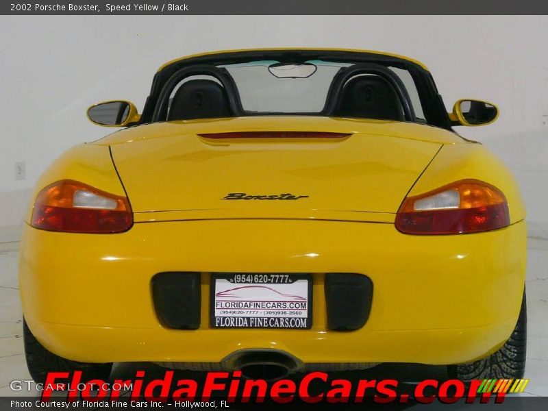 Speed Yellow / Black 2002 Porsche Boxster