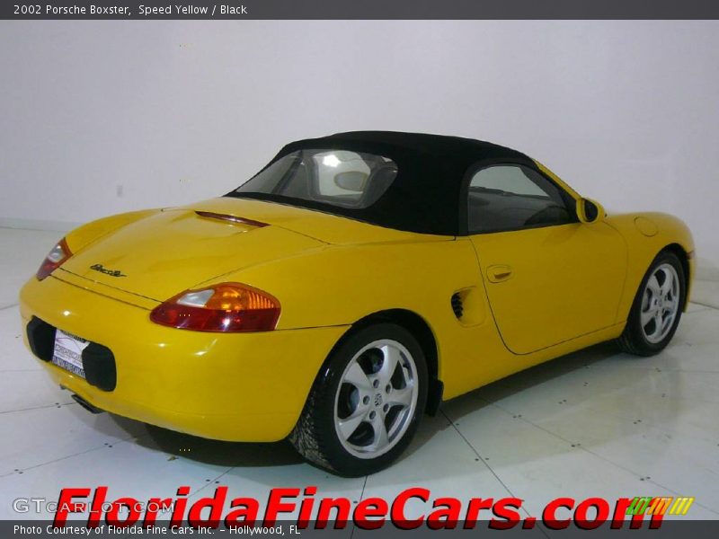 Speed Yellow / Black 2002 Porsche Boxster