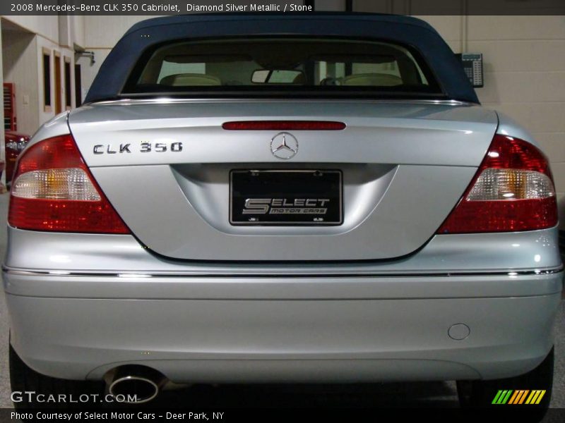 Diamond Silver Metallic / Stone 2008 Mercedes-Benz CLK 350 Cabriolet