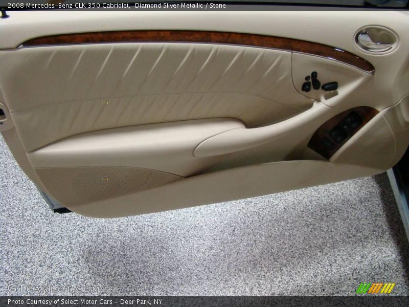 Diamond Silver Metallic / Stone 2008 Mercedes-Benz CLK 350 Cabriolet