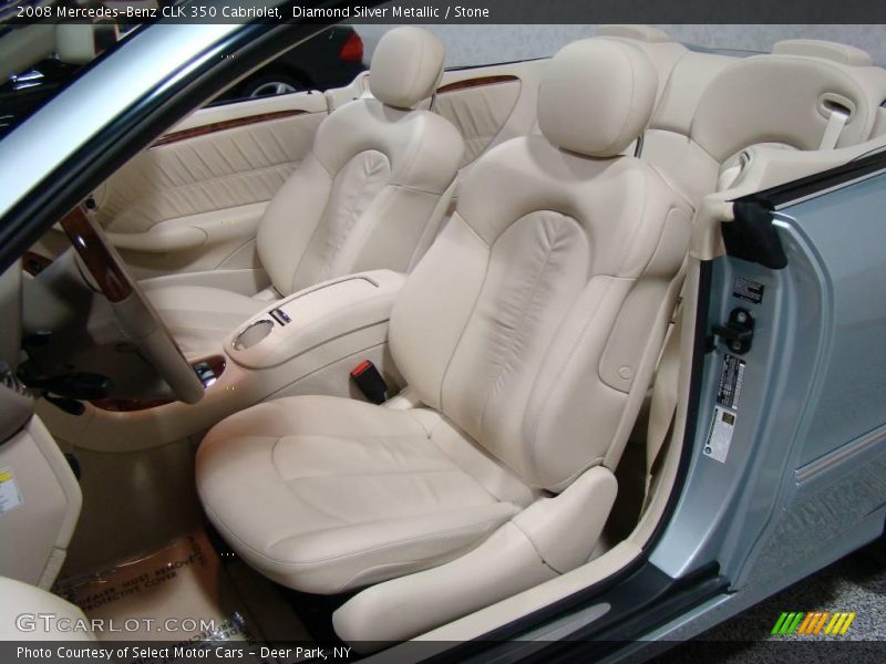 Diamond Silver Metallic / Stone 2008 Mercedes-Benz CLK 350 Cabriolet