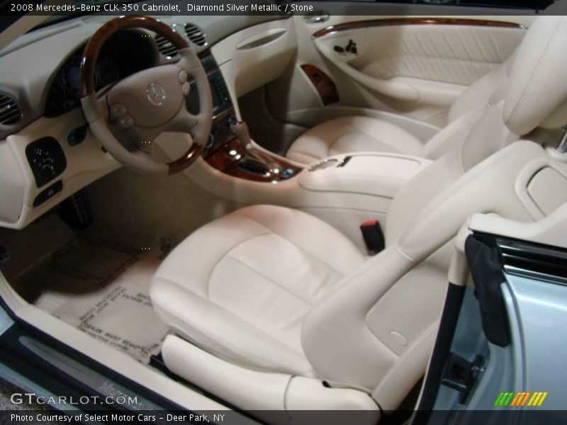 Diamond Silver Metallic / Stone 2008 Mercedes-Benz CLK 350 Cabriolet