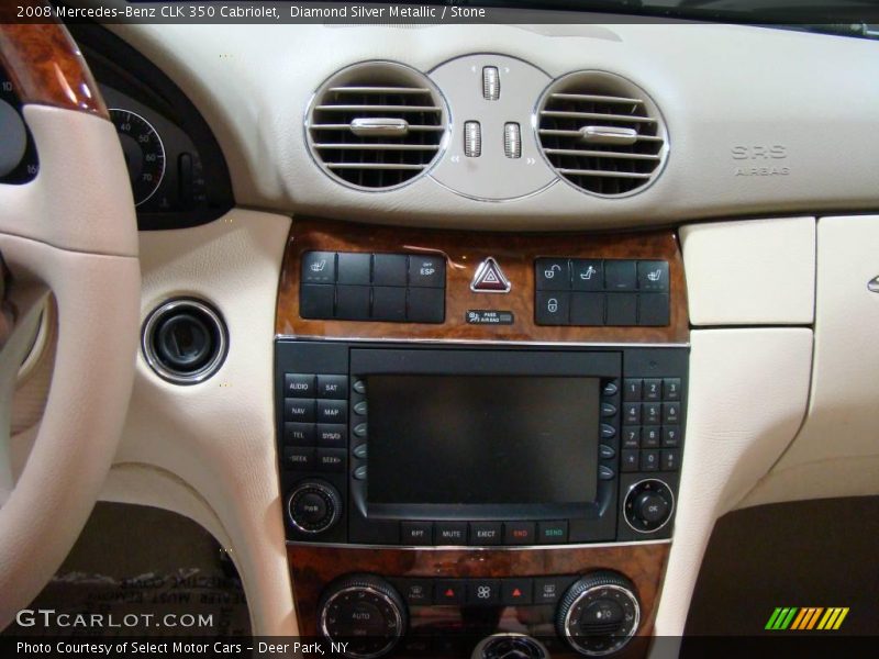Diamond Silver Metallic / Stone 2008 Mercedes-Benz CLK 350 Cabriolet