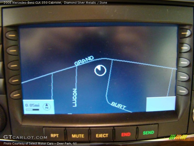 Diamond Silver Metallic / Stone 2008 Mercedes-Benz CLK 350 Cabriolet