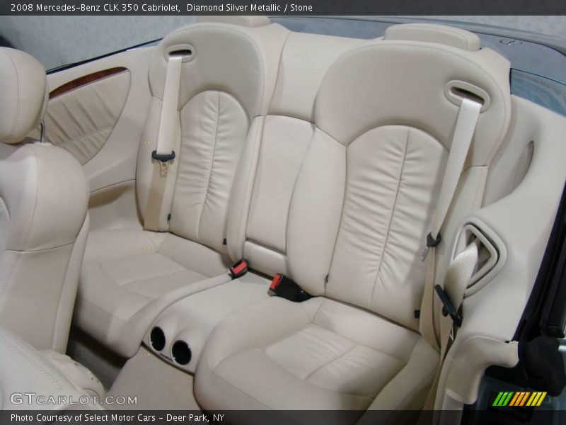 Diamond Silver Metallic / Stone 2008 Mercedes-Benz CLK 350 Cabriolet