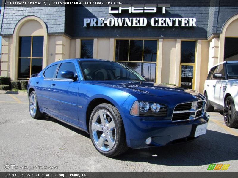 Deep Water Blue Pearl / Dark Slate Gray 2010 Dodge Charger R/T