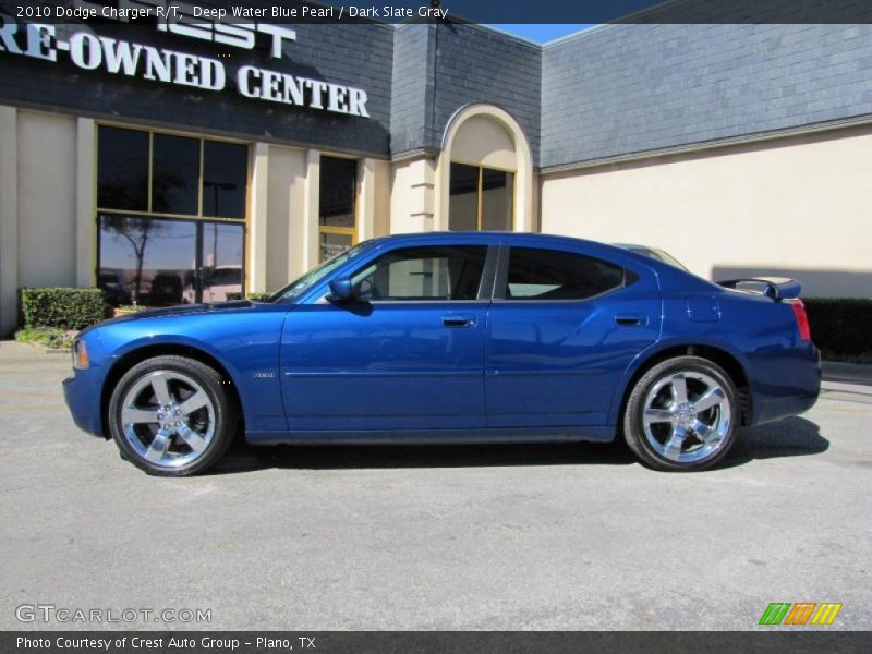 Deep Water Blue Pearl / Dark Slate Gray 2010 Dodge Charger R/T