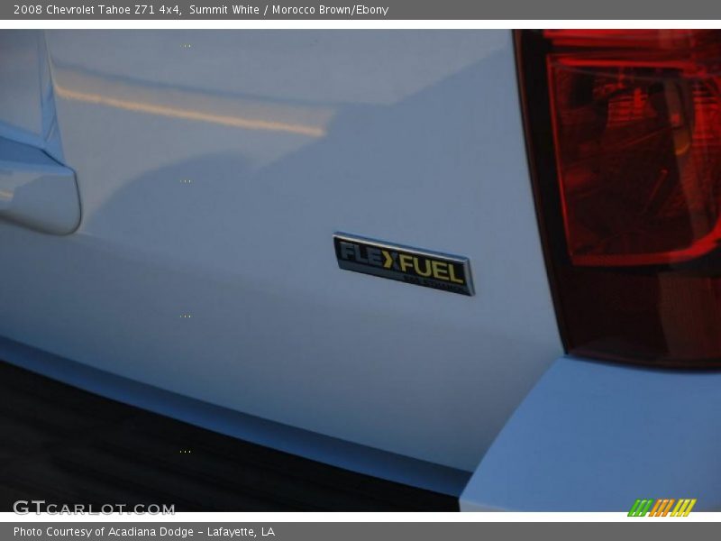 Summit White / Morocco Brown/Ebony 2008 Chevrolet Tahoe Z71 4x4