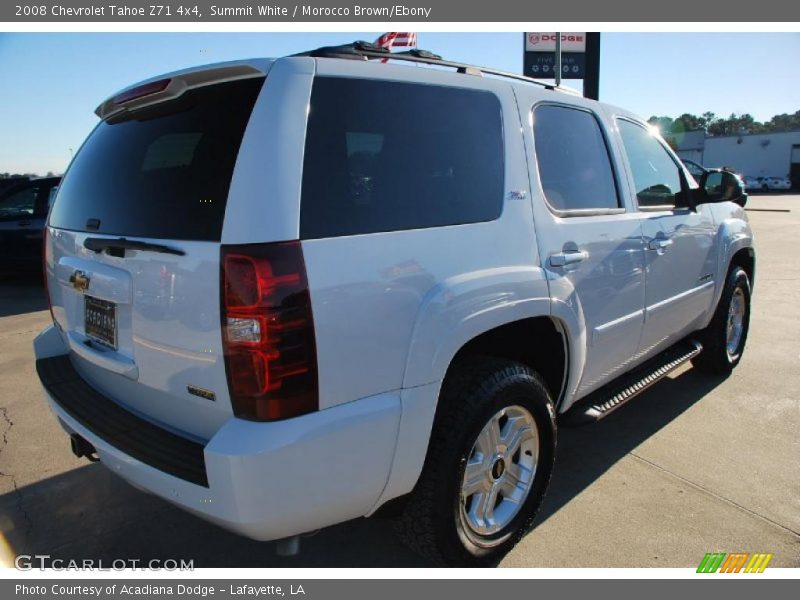 Summit White / Morocco Brown/Ebony 2008 Chevrolet Tahoe Z71 4x4