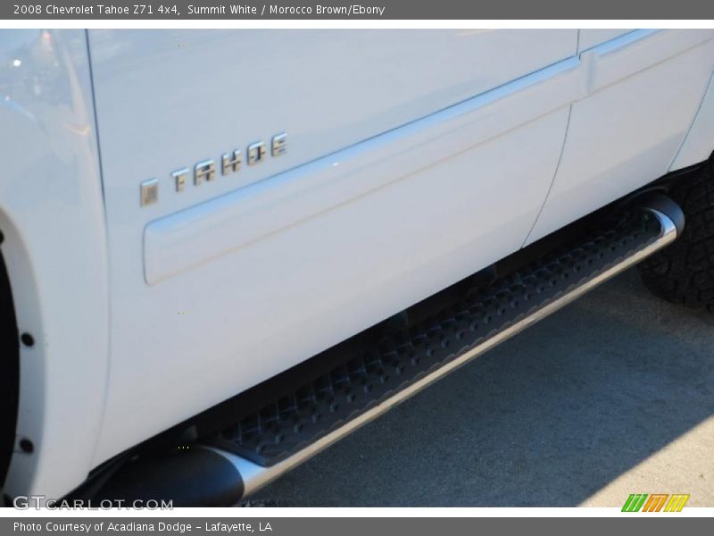 Summit White / Morocco Brown/Ebony 2008 Chevrolet Tahoe Z71 4x4