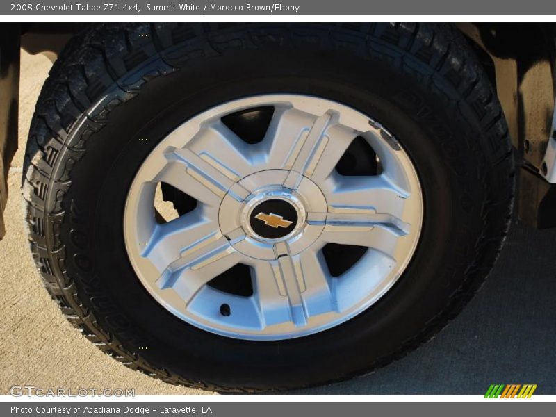 Summit White / Morocco Brown/Ebony 2008 Chevrolet Tahoe Z71 4x4