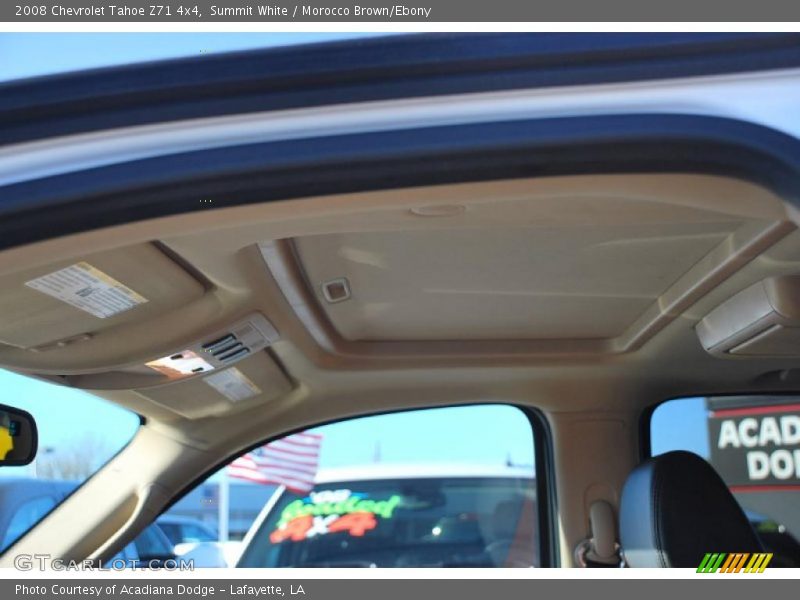 Summit White / Morocco Brown/Ebony 2008 Chevrolet Tahoe Z71 4x4