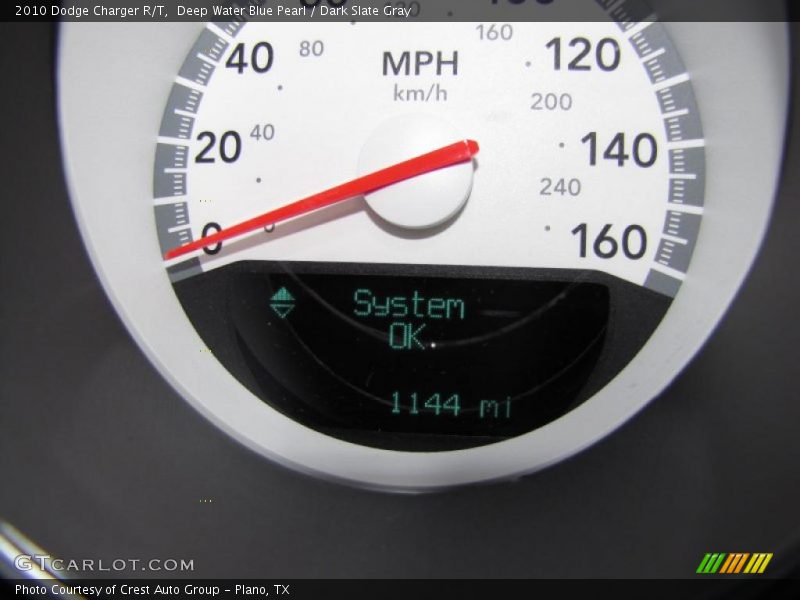 Deep Water Blue Pearl / Dark Slate Gray 2010 Dodge Charger R/T