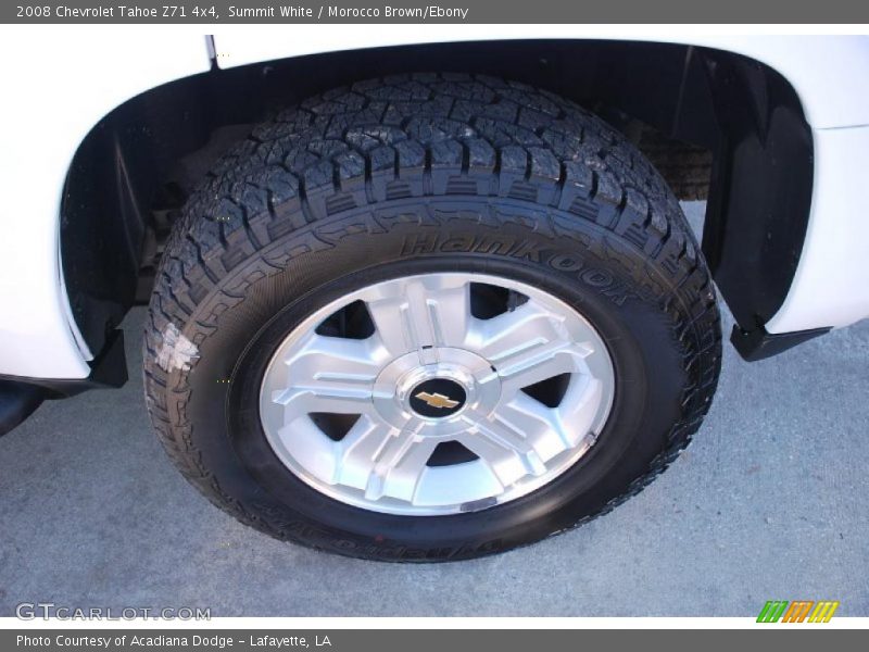Summit White / Morocco Brown/Ebony 2008 Chevrolet Tahoe Z71 4x4