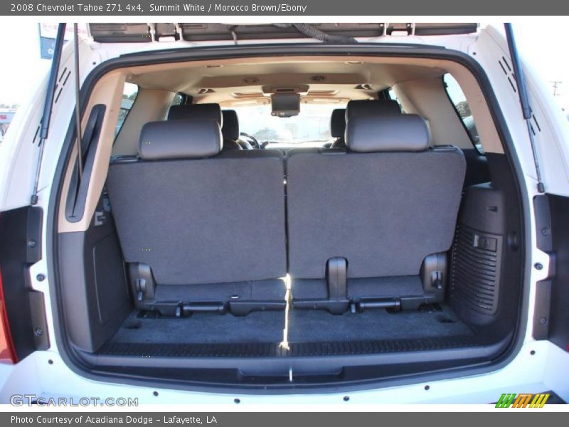 Summit White / Morocco Brown/Ebony 2008 Chevrolet Tahoe Z71 4x4