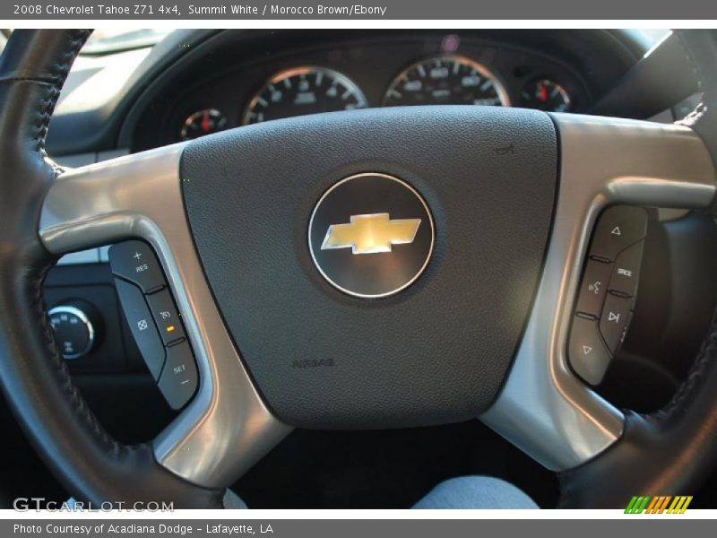 Summit White / Morocco Brown/Ebony 2008 Chevrolet Tahoe Z71 4x4