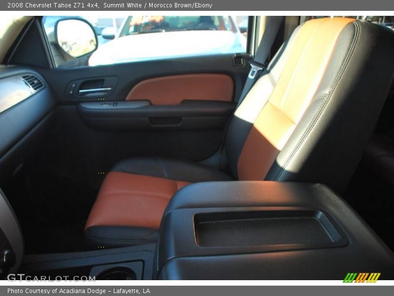 Summit White / Morocco Brown/Ebony 2008 Chevrolet Tahoe Z71 4x4