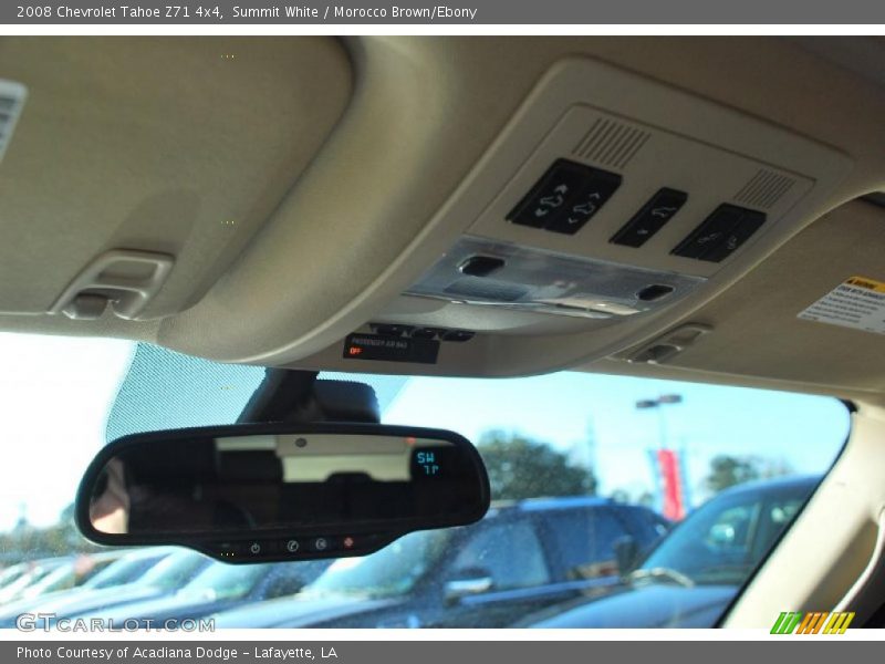 Summit White / Morocco Brown/Ebony 2008 Chevrolet Tahoe Z71 4x4
