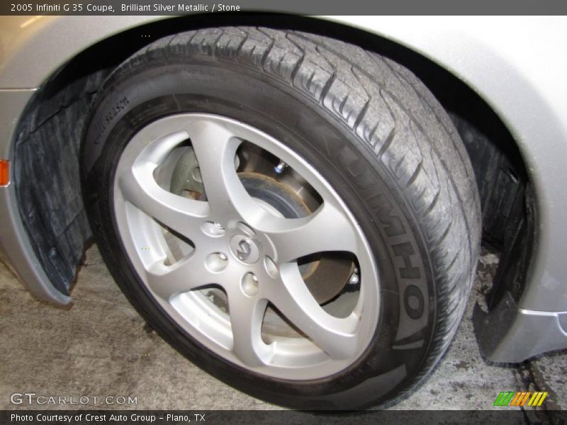 Brilliant Silver Metallic / Stone 2005 Infiniti G 35 Coupe