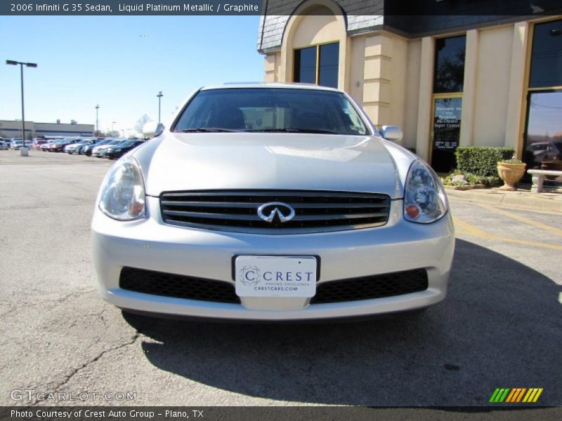 Liquid Platinum Metallic / Graphite 2006 Infiniti G 35 Sedan