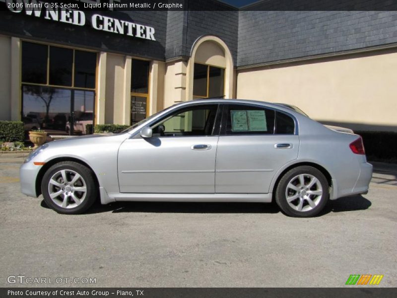 Liquid Platinum Metallic / Graphite 2006 Infiniti G 35 Sedan