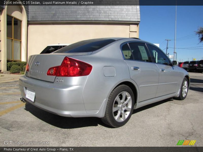 Liquid Platinum Metallic / Graphite 2006 Infiniti G 35 Sedan