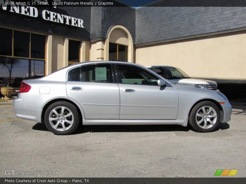 Liquid Platinum Metallic / Graphite 2006 Infiniti G 35 Sedan