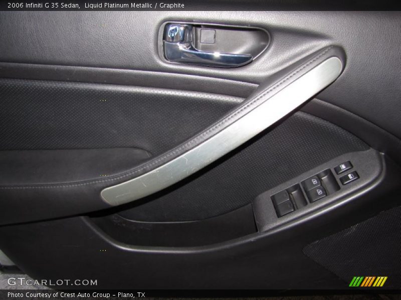 Liquid Platinum Metallic / Graphite 2006 Infiniti G 35 Sedan