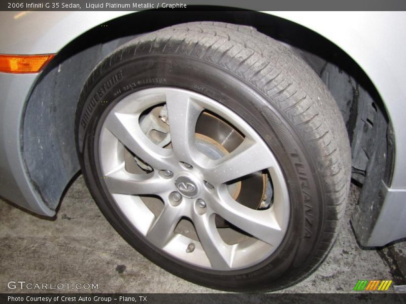 Liquid Platinum Metallic / Graphite 2006 Infiniti G 35 Sedan