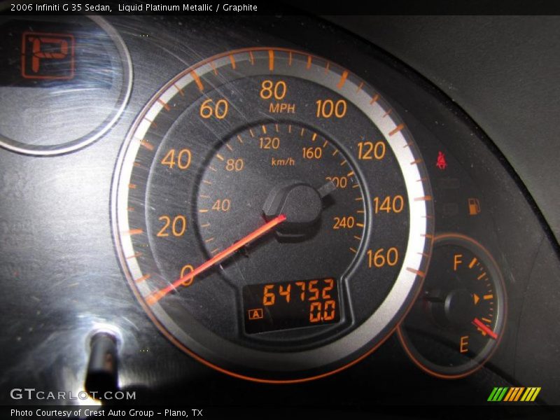 Liquid Platinum Metallic / Graphite 2006 Infiniti G 35 Sedan