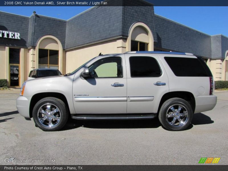 Silver Birch Metallic / Light Tan 2008 GMC Yukon Denali AWD