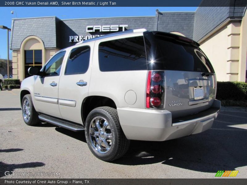 Silver Birch Metallic / Light Tan 2008 GMC Yukon Denali AWD