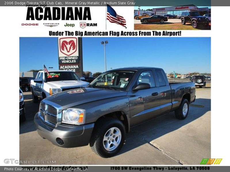 Mineral Gray Metallic / Medium Slate Gray 2006 Dodge Dakota SLT Club Cab
