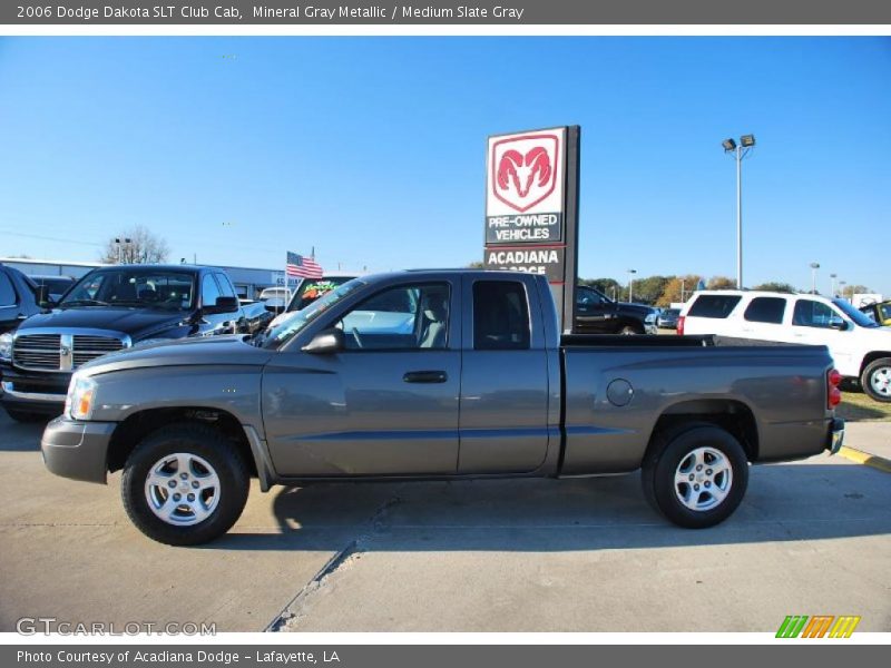 Mineral Gray Metallic / Medium Slate Gray 2006 Dodge Dakota SLT Club Cab