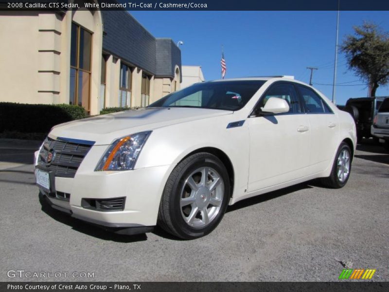 White Diamond Tri-Coat / Cashmere/Cocoa 2008 Cadillac CTS Sedan